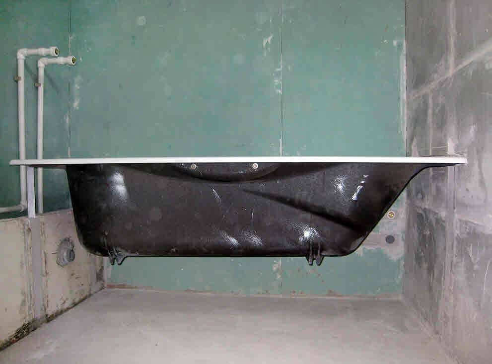 Как укрепить стальную ванну чтобы не шаталась: способы крепления