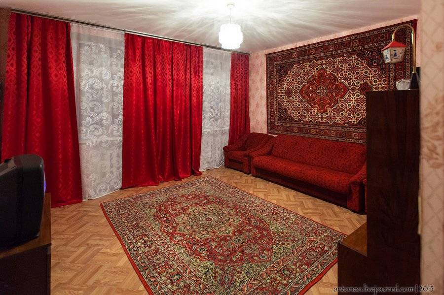 Использование советских ковров в современном интерьере, материал и идеи для декора