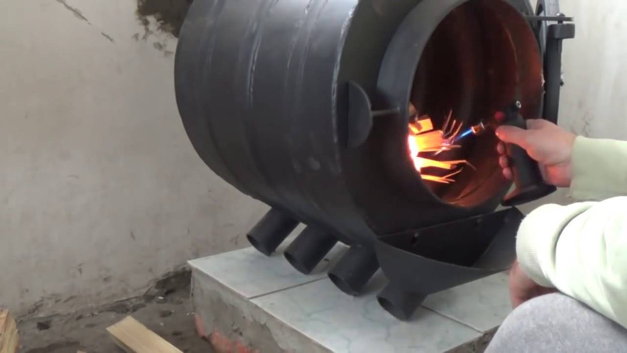 Печь булерьян с водяным контуром отопления