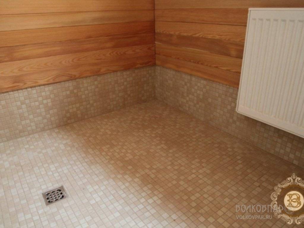 Технология укладки плитки в бане