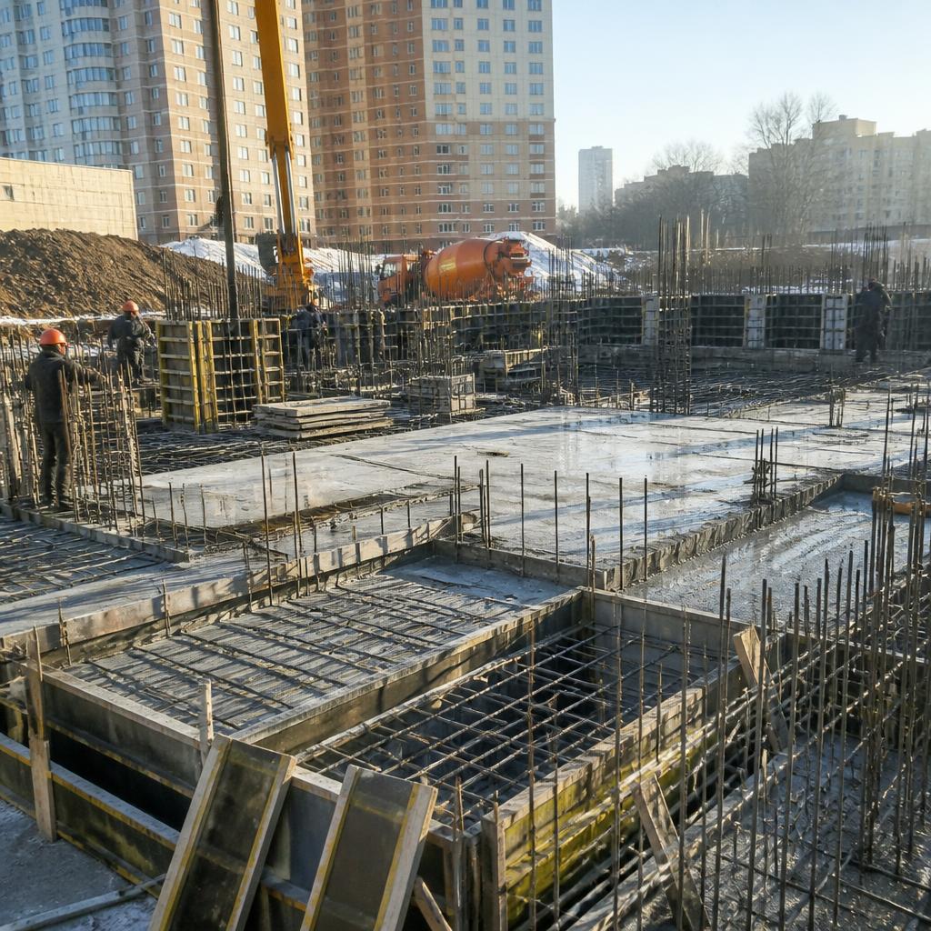Фундамент и монолитное строительство под ключ в Новосибирске