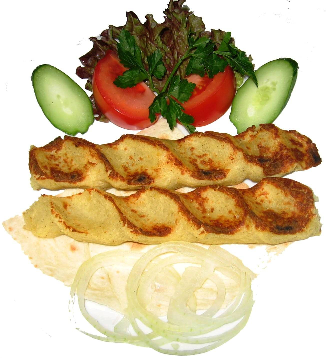 Картофельный люля-кебаб на мангале