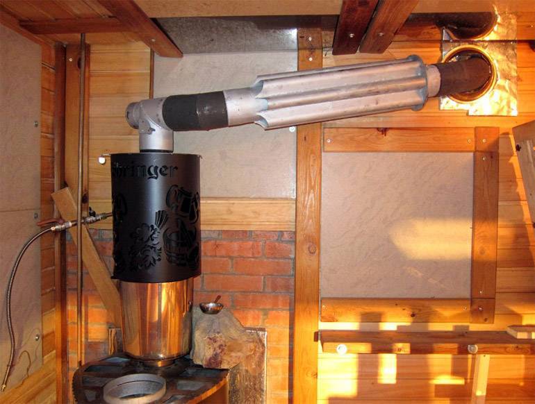 Теплообменник на трубу дымохода в баню или для гаража: сделать своими руками по видео и фото