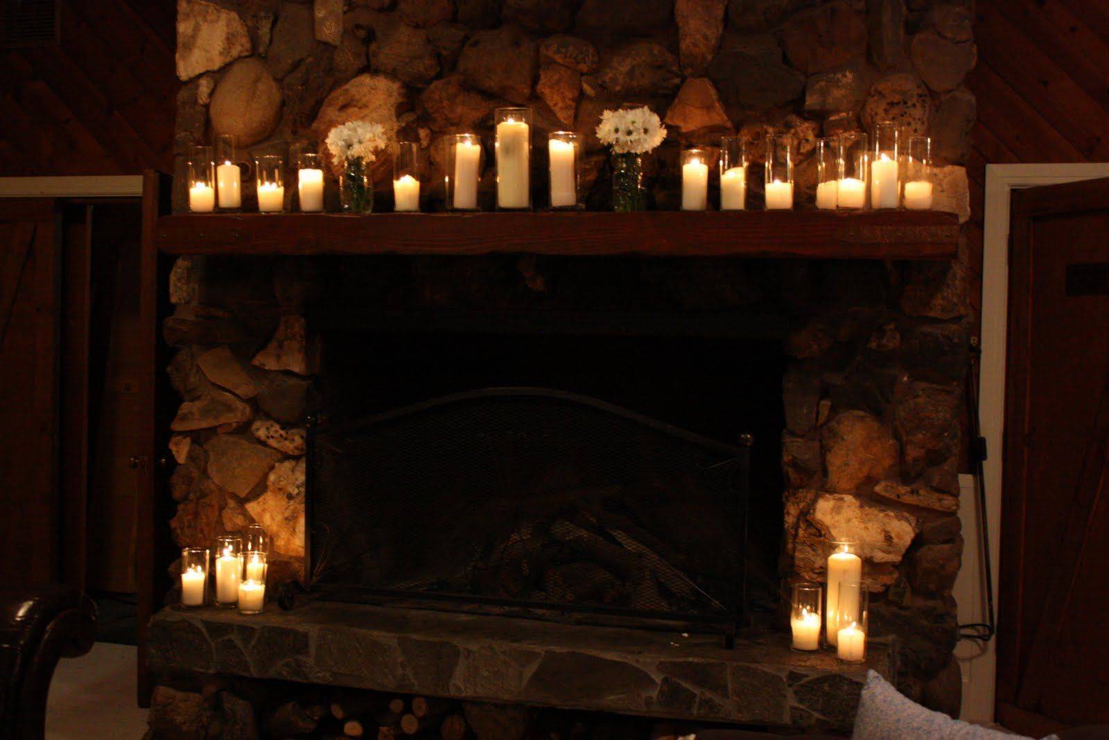 Камин со свечами и зеркалом внутри, как сделать самостоятельно