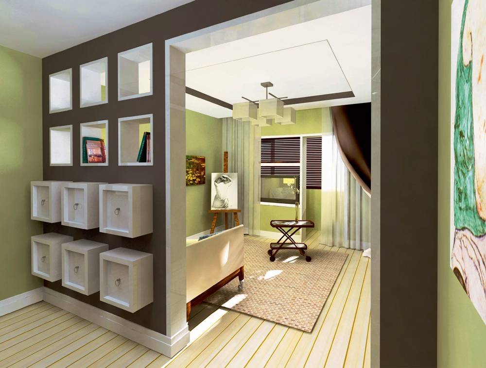 Зонирование гостиной - 115 фото идей дизайна и варианты зонирования гостиной комнаты