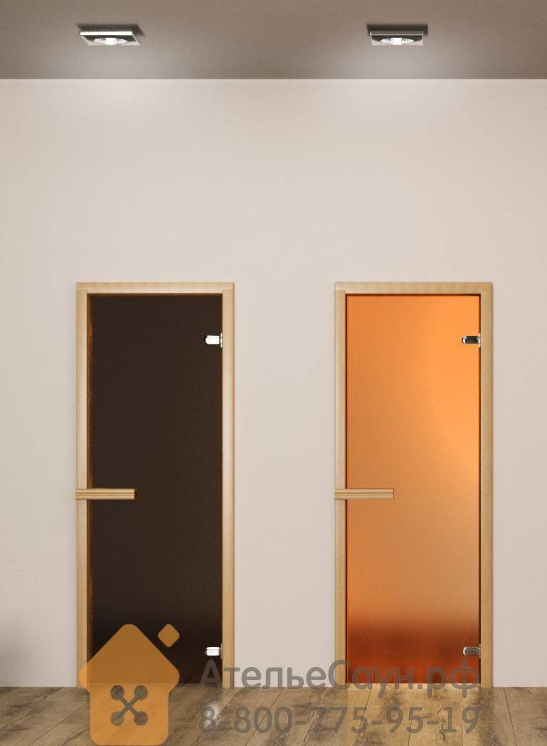 Стеклянные двери для сауны и бани от компании акма — основные преимущества