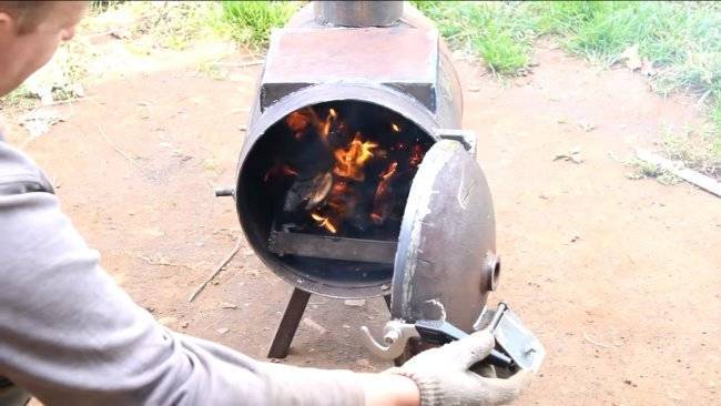 Печка из газового баллона своими руками — инструкция по изготовлению