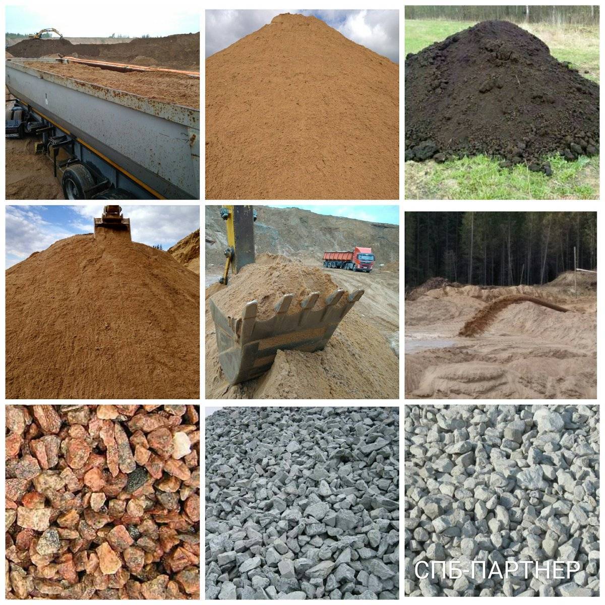Область использования песчано-гравийной смеси в зависимости ее от вида и свойств