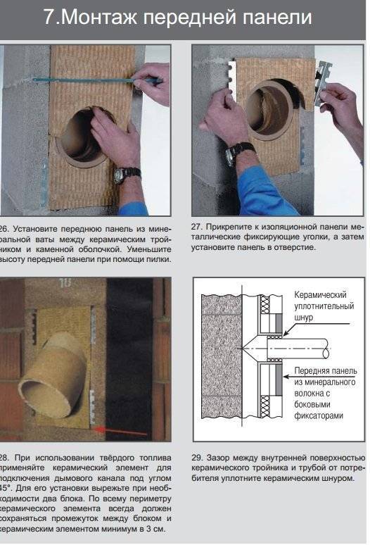Керамический дымоход устройство и правила пошагового монтажа