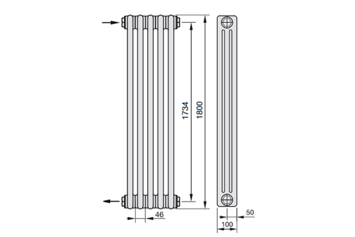 Трубчатые радиаторы отопления: особенности, плюсы и минусы