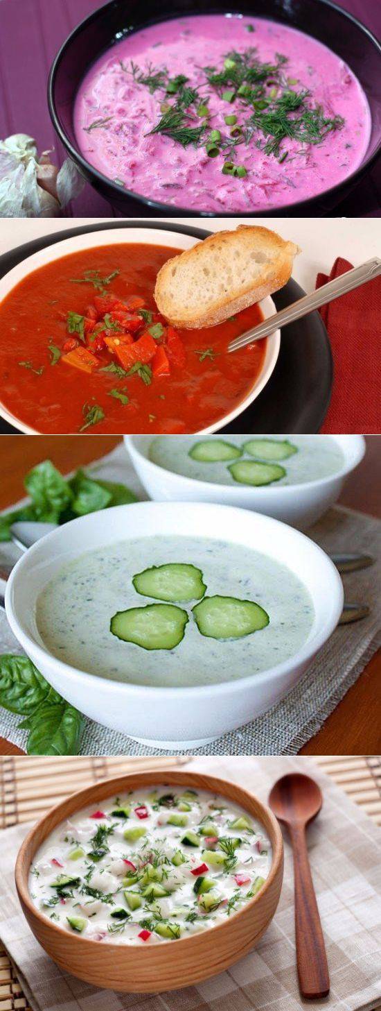 Еда в жару - рецепты холодных супов. подскажем, что приготовить в жаркий летний день!