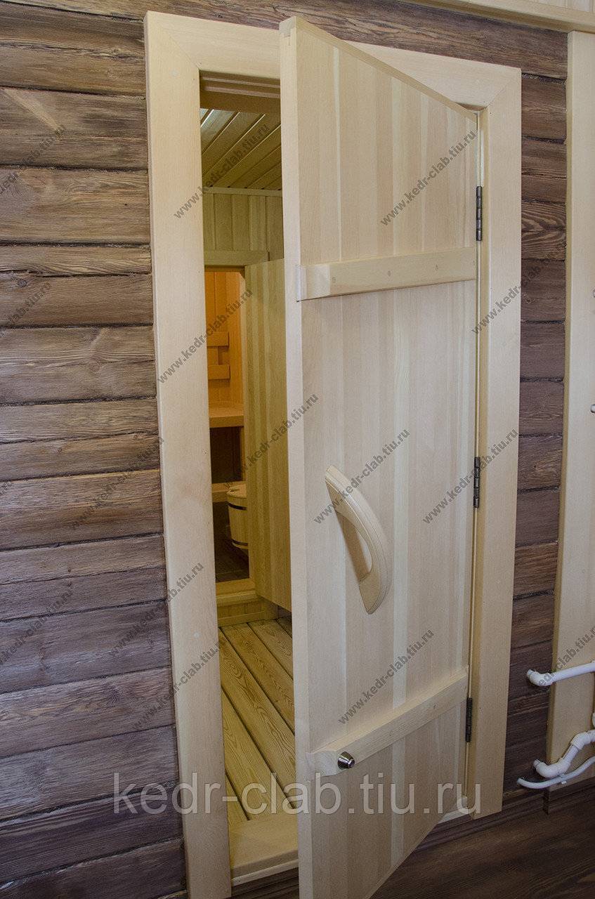 Размеры дверей для бани