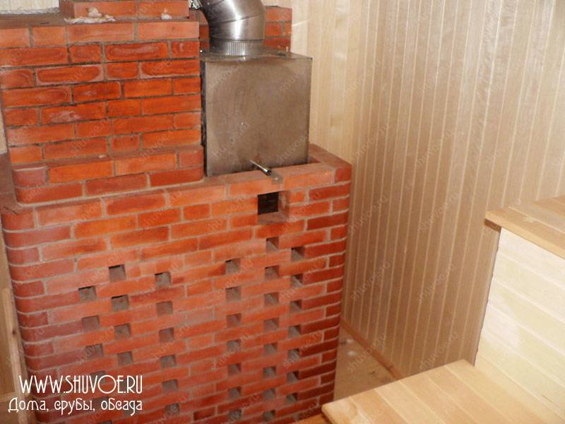Защитный экран для печи в бане: изоляция и расстояние от стен - все о строительстве