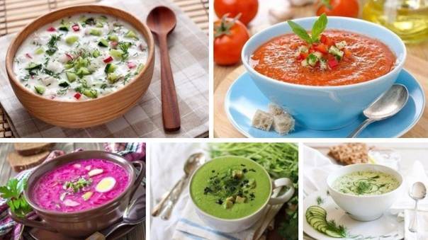 Пять рецептов холодных супов