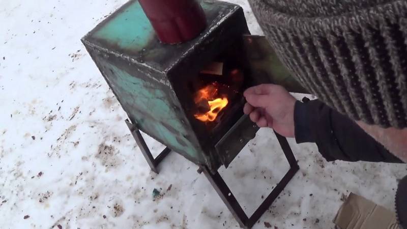 Печка для палатки: как выбрать или сделать своими руками
