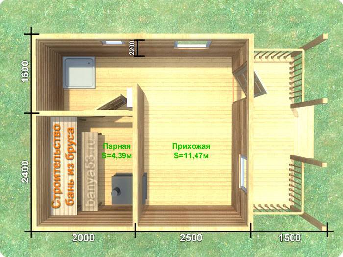 Баня размером 6 на 3: планировка и комплектация