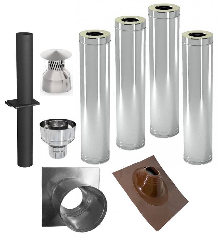 Трубы для дымохода: сравнительный обзор 7-ми различных вариантов дымоходных труб