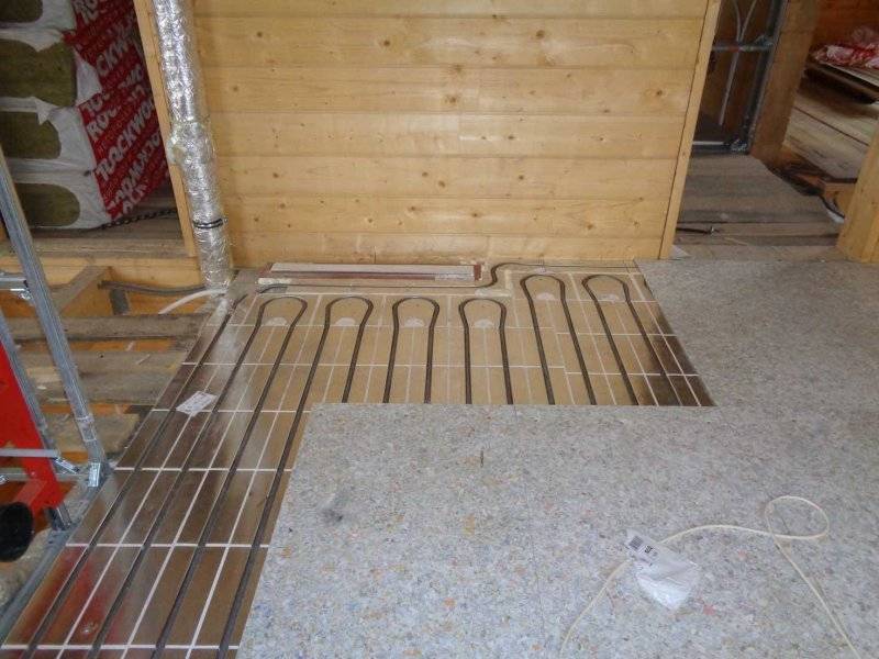Электрический теплый пол в ванной под плитку: пошаговая инструкция