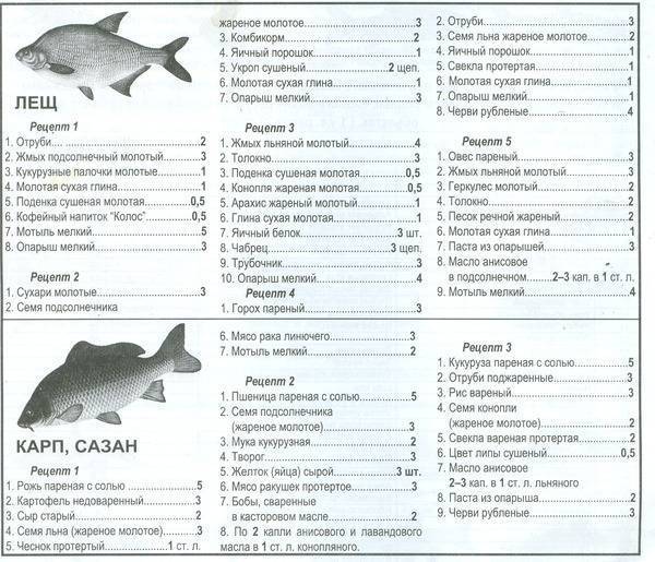 Насадки для белой рыбы рецепты