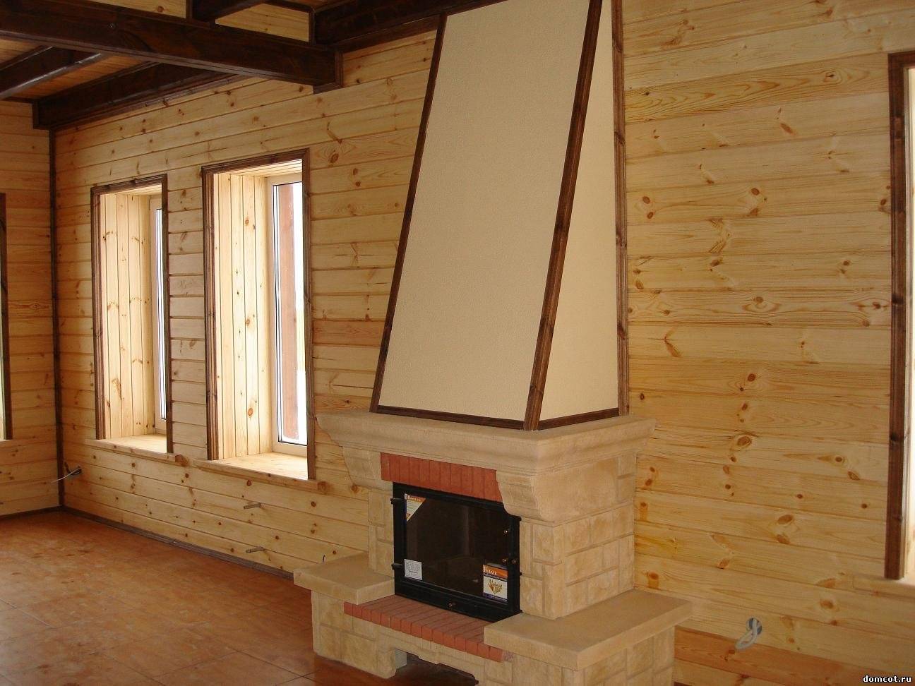 Камин в деревянном доме: требования к монтажу и виды, материалы, дымоход