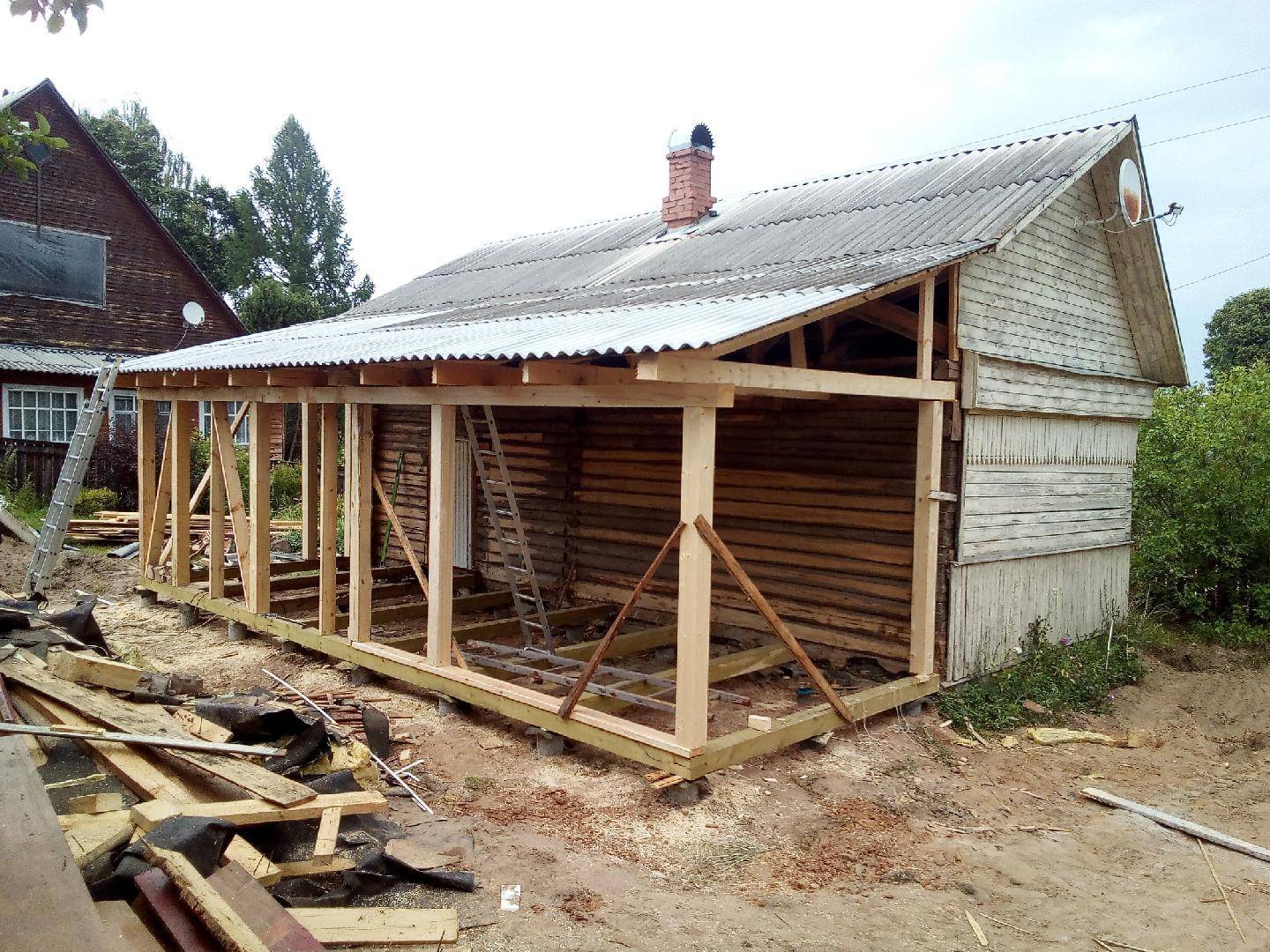 Как сделать пристрой к деревянному дому — пошаговая инструкция по проектированию и постройке пристройке (105 фото и видео)