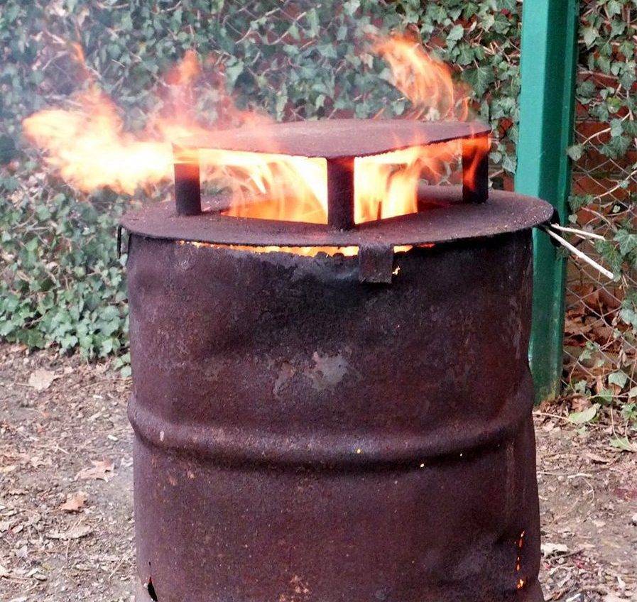 Делаем печь для сжигания мусора своими руками — 2 варианта постройки