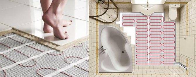 Как сделать теплый пол в ванной комнате своими руками - инструкция