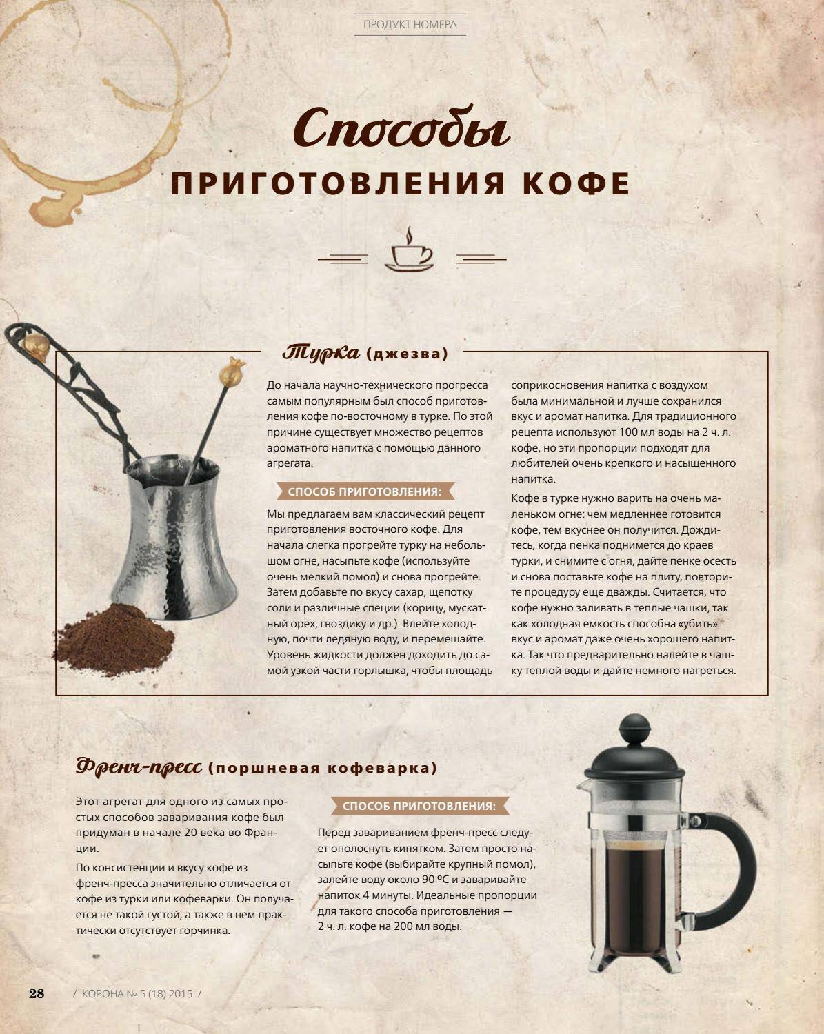 Как правильно варить кофе в турке: секреты кофеманов