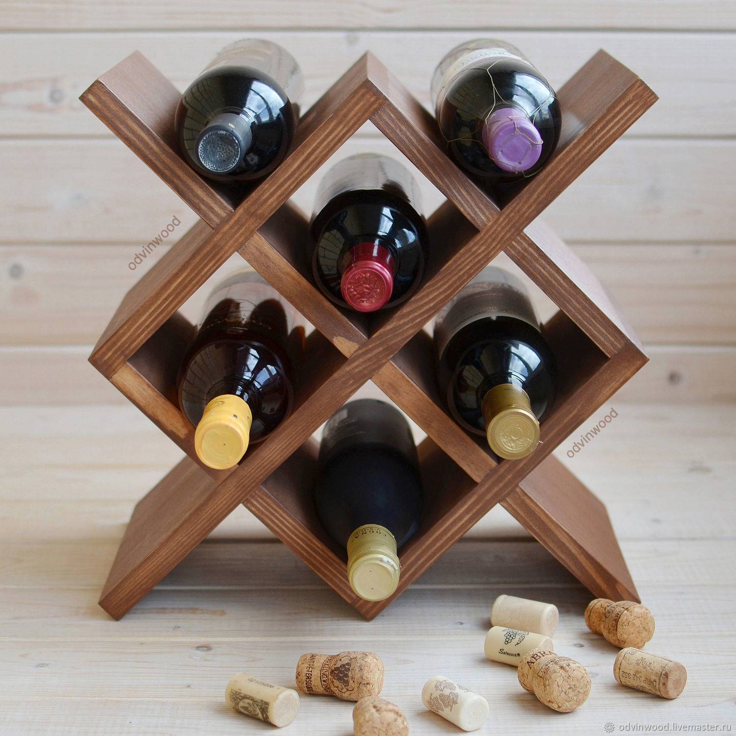 Как сделать подставку для бутылок вина своими руками из дерева? - iloveremont.ru