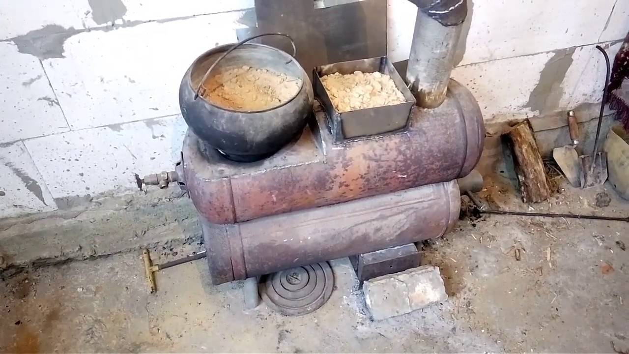Печь для бани из газового баллона [своими руками]: изготовление