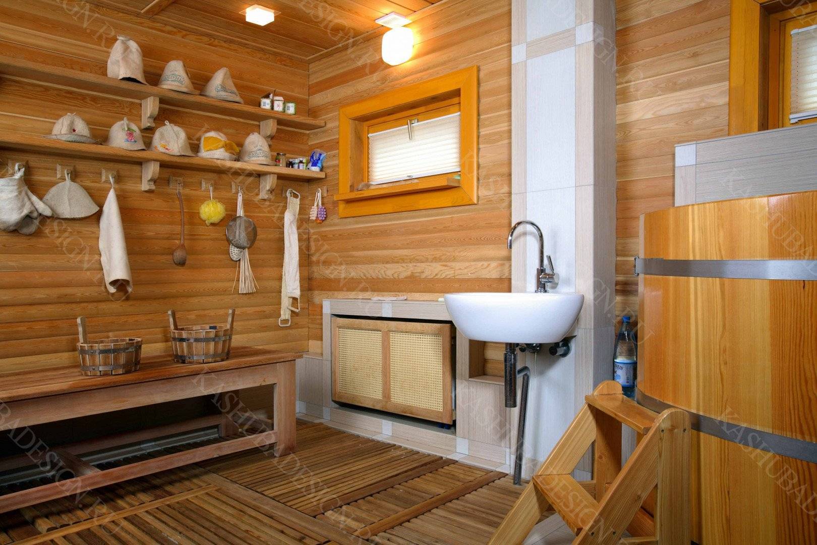 Отделка помывочной в деревянной бане: материалы и особенности их монтажа