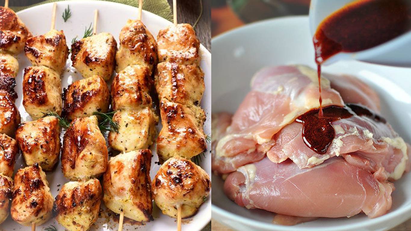 Шашлык из курицы в самом вкусном маринаде – мясо будет всегда мягким и сочным