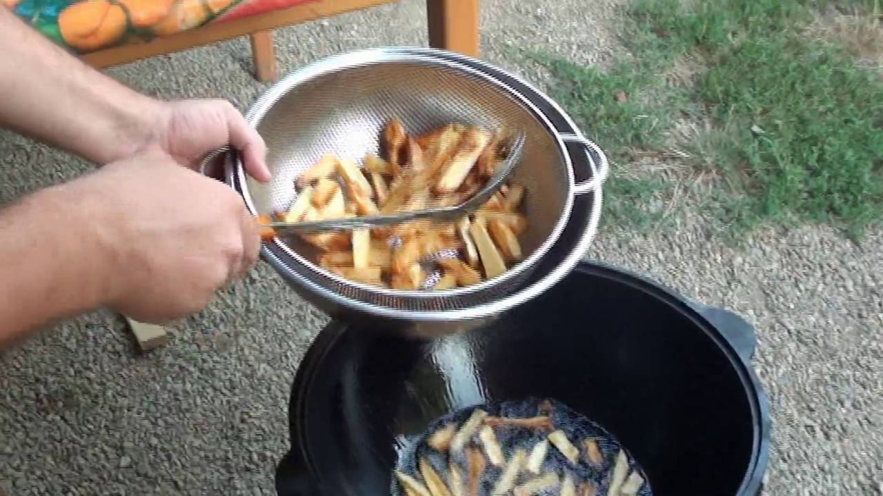 Картошка фри на костре в казане: особенности приготовления