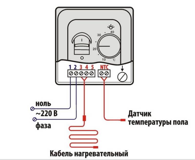 Самостоятельное подключение терморегулятора для теплого пола